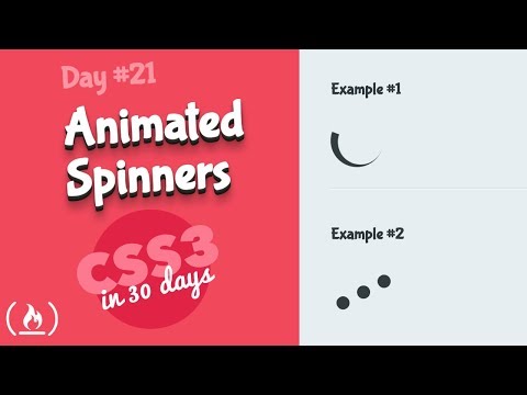 スピナー。CSSチュートリアル (30日目のCSS3の21日目) (Spinners: CSS Tutorial (Day 21 of CSS3 in 30 Days))
