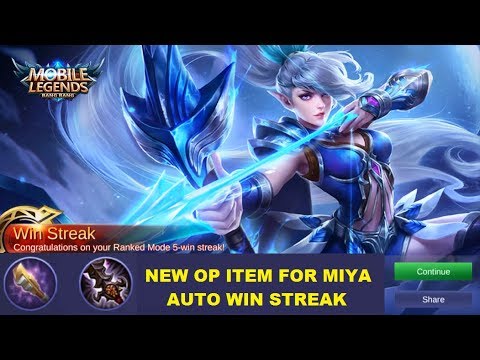 Tips Cara Solo Rank Pakai Miya (Golden Staff Build) Auto Win Streak - Mobile Legends