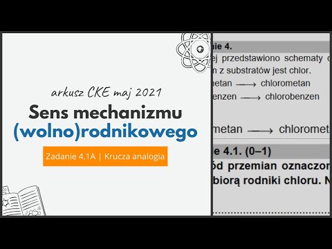 SENS MECHANIZMU (WOLNO)RODNIKOWEGO - Chemia CKE 2021 Maj - Zadanie 4.1.A - Krucza Analogia