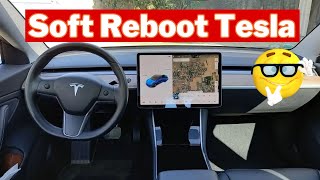 How to Soft Reboot Tesla | 3 Minutes to Reset Tesla Screen |  Hidden Feature