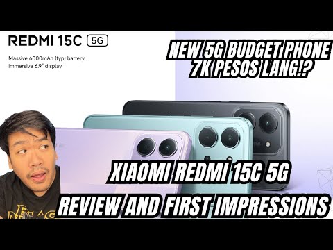 Thumbnail for XIAOMI REDMI 15c 5G REVIEW AND FIRST IMPRESSIONS: NEW BUDGET 5G PHONE TODAY! NASA 8K PESOS LANG!