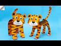 Moving paper tiger | Symbol 2022 tiger | Easy paper crafts ideas