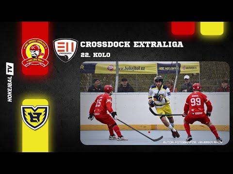 Highlights 22.kola CROSSDOCK Extraligy hokejbalu | HBC Hradec Králové 1988 vs. HBC Hostivař