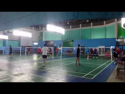 Hua Hin badminton | training day MD Aun/Kao v Andy/Tom