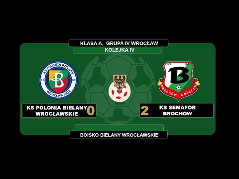 4. Kolejka, Polonia Bielany Wr. 0:2 KS Semafor Brochów, 14.09.2019, skrót