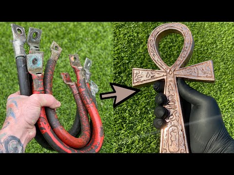 Monster Copper Connections To Ancient Artifact - BigStackD Casting Alloys - ASMR Metal Melting