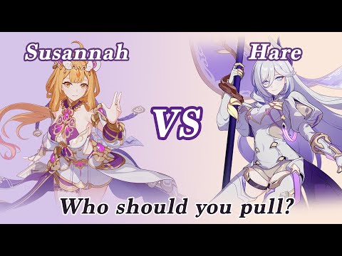 Susannah VS Hare, Who should you pull | Honkai Impact 3rd Valkyrie Investment Guide