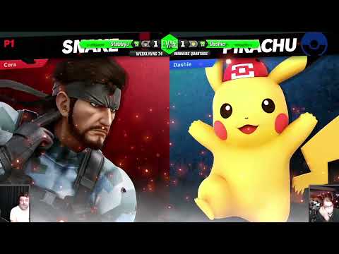 WeeklyVac 74 - SSBU - StabbyJ (Snake) vs Dashie (Young Link, Pikachu)