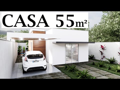 CASA PEQUENA DE 55 m2 - casa térrea com piscina