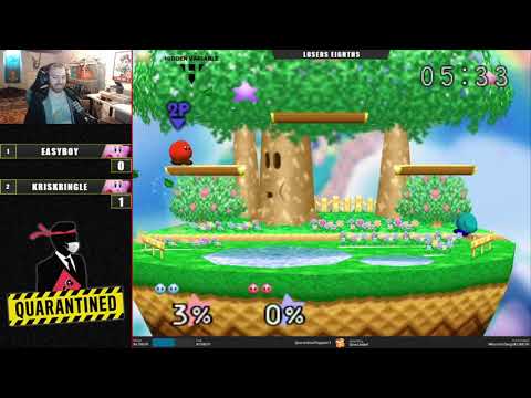 QR3 East Losers Top 8 - EasyBoy (Fox, Kirby) Vs. KrisKringle (Kirby) SSB64 Super Smash Bros