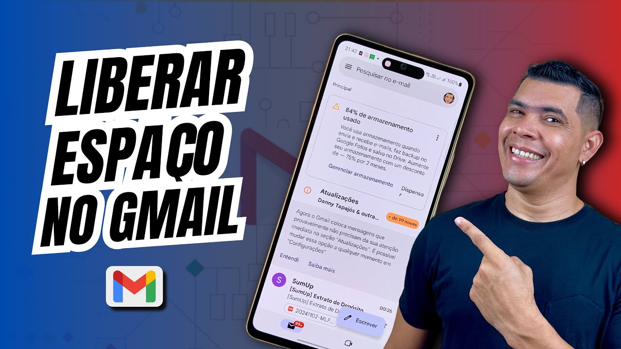 VEJA COMO LIBERAR MAIS ESPAÇO DE ARMAZENAMENTO NO SEU GMAIL PARA RECEBER E ENVIAR EMAILS.