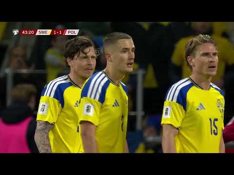 2026 World Cup European Qualifiers | Sweden vs. Poland - Full Game Highlights