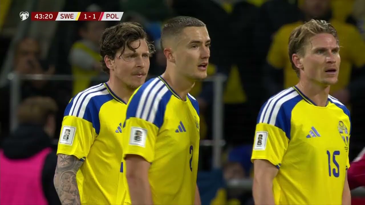 2026 World Cup European Qualifiers | Sweden vs. Poland - Full Game Highlights