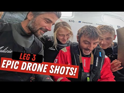 Day 17 - Leg 3 - The Ocean Race - Epic Drone Shots 🤯
