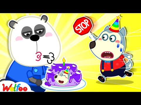 Oh No! Pando's Blowing Out My Birthday Cake Candle! 🎂😱 | Funny Kids Cartoon | Wolfoo Channel