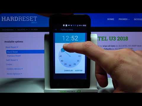 Cómo cambiar fecha y hora en ALCATEL U3 - configurar fecha y hora