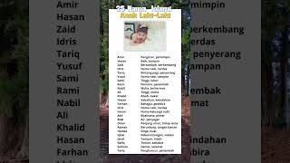 Download lagu 25 Nama anak laki-laki islami ✨️ #artinama #namaanak mp3