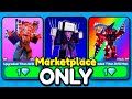 I Used Marketplace ONLY In Toilet Tower Defense (Roblox)