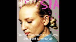 Sia   I&#39;m not important to you (unreleased remix)