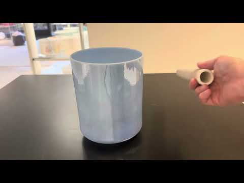 7" F-15 Egyptian Blue, Palladium 99607 Crystal Tones® Alchemy Crystal Singing Bowl