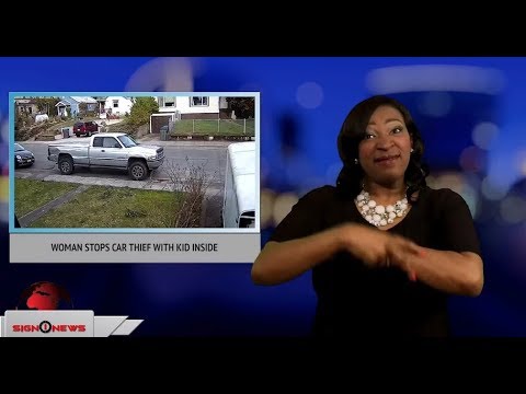 Woman stops car thief with kid inside (ASL - 3.9.18)