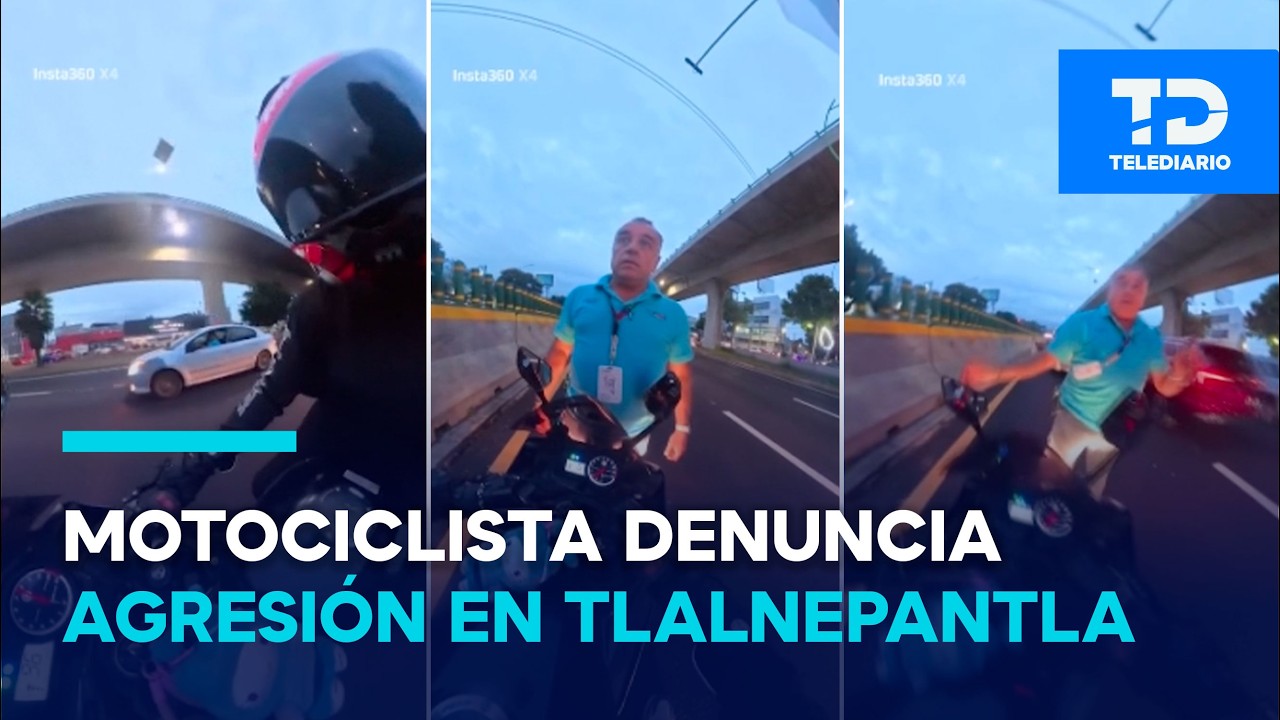 Hombre le cierra el paso a motociclista y la golpea sobre Periférico Norte