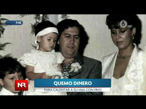 Pablo Escobar quemó 2 millones de dólares para calentar a su hija con frío