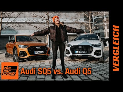 Audi SQ5 vs. Q5 (2021) 🤷‍♀️ Der große Vergleich: Lohnt sich der Performance-Diesel?! Review | Test