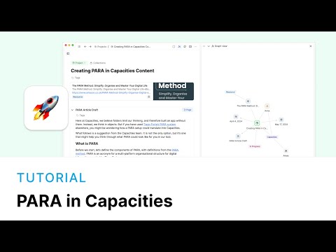 How to Set Up PARA in Capacities