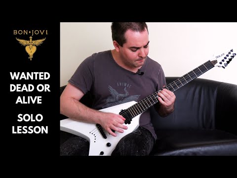 Bon Jovi Solo Lesson - How to Play Wanted Dead or Alive