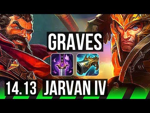 GRAVES vs JARVAN IV (JGL) | 6/0/5, 66% winrate, Dominating | VN Challenger | 14.13