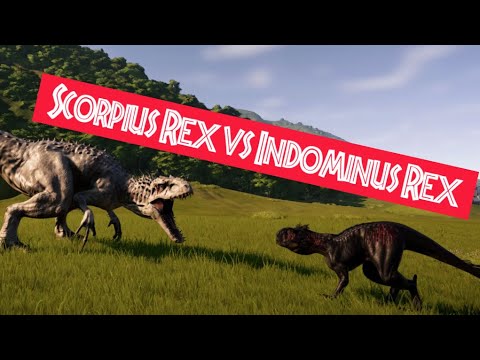 Scorpius Rex vs Indominus Rex | Jurassic World Evolution Mods