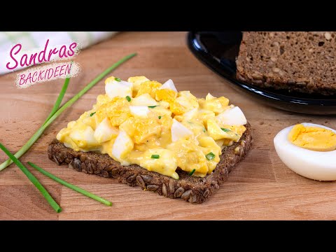 Eiersalat mit Mayonnaise | leckeres Eiersalat-Rezept mit selbstgemachter Mayonnaise