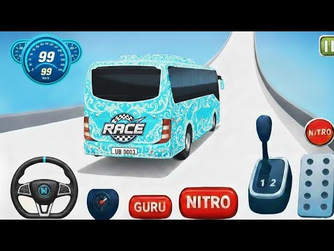 Crazy Bus Mega Ramp Impossible Racing - Bus Stunts Racing - Bus Simulator 3D -Android Gameplay