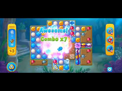 Fishdom Easy Level 10502 (with ingame lightning and the Glove) @choraelmin