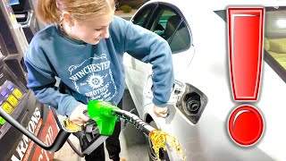 FIRST Time Filling Gas In Car!!