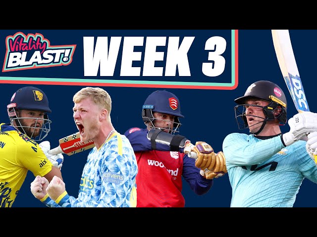 Mousley & Roy Half-Centuries | Mohammad Amir Wickets | Vitality Blast Highlights Show | Episode 3