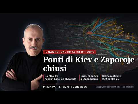 Kiev e Zaporizhzhia, ponti chiusi: nessun balistico abbattuto. Guerra in Ucraina 20-23 ottobre