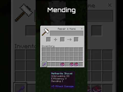 Best Enchantments For Shovel|How To Make Your Minecraft Shovel OverPowered(Enchantments)|#shorts