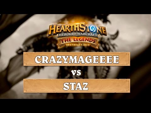 Hearthstone SEA the Legends 17 - CRAZYMAGEEEE VS STAZ - Best of 5 - Casted by: CVH & Bl33d