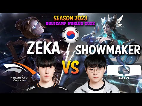HLE Zeka vs DK Showmaker - Zeka ORIANNA vs Showmaker SYNDRA Mid - Patch 13.20 KR Ranked