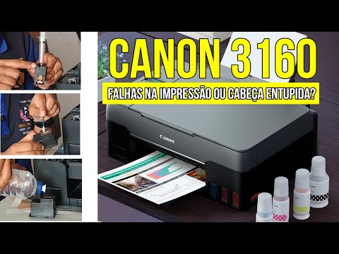 CANON G3160: How to manually unclog the print head.