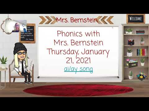 Phonics with Mrs. Bernstein 1/21/21