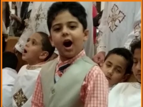 A future leader in our Coptic Orthodox church choire.