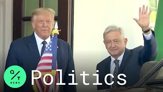 Trump Welcomes Mexico President Trump Welcomes Mexico President