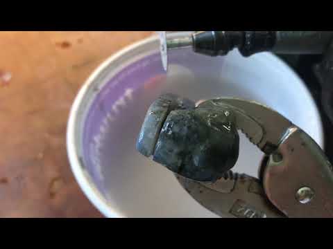 Gemstone Cutting with Dremel (grinding and sanding)