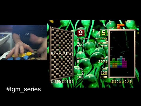 Tetris: The Grand Master 20G GM, 999 @ 9:59:38 #tgm_series