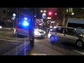 London Police Car Responding Lights and Sirens with Horn