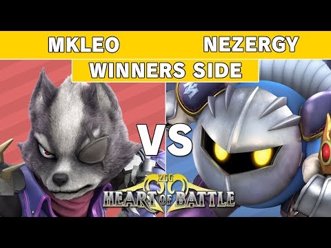 Heart of Battle -  Mkleo (Wolf) vs Nezergy (Meta Knight) Winners Pools - Smash Ultimate