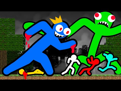 Stickman VS Minecraft: Rainbow Friends.EXE - AVM Shorts Animation